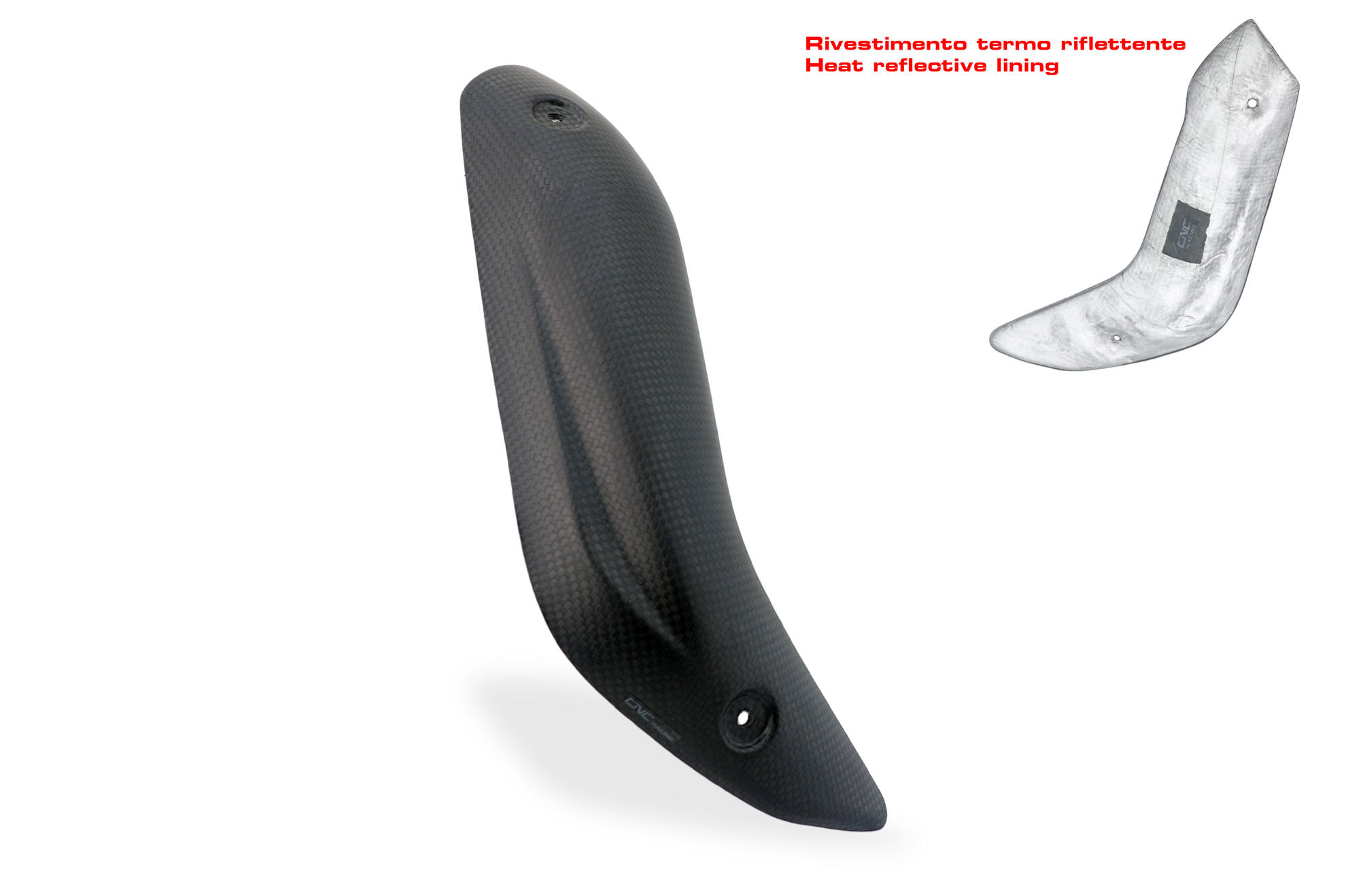 CNC Racing Carbon Fiber Lower Exhaust Pipe Guard for the Akrapovic Full System for the Ducati Multistrada V4 / S / Sport / Pikes Peak CNC Racing Carbon Fiber Lower Exhaust Pipe Guard for the Akrapovic Full System for the Ducati Multistrada V4 / S / Sport / Pikes Peak